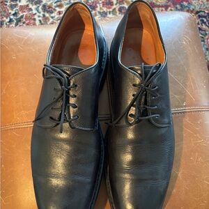 Elegant Black Leather Men's Oxfords, English brand, Heschung 1924
